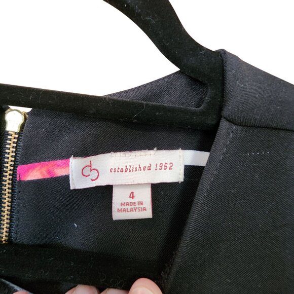 Dress Barn Sleeveless Floral Striped Dress With Pockets & Back Zip Womens Size 4 - Picture 4 of 4